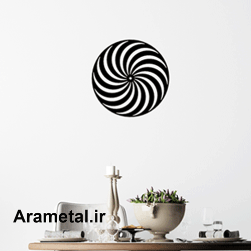 دیوارکوب هندسی فلزی گرد 2005