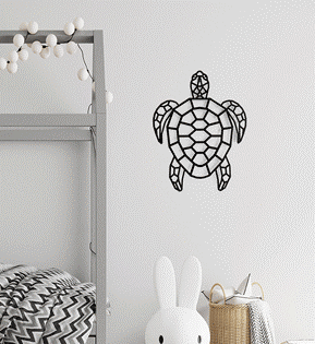 دیوار کوب آهنی لاک‌ پشت هندسی کد 2009