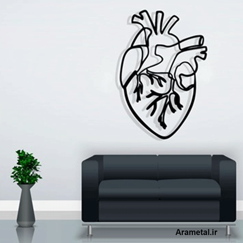 دیوارکوب فلزی طرح قلب کد 2123