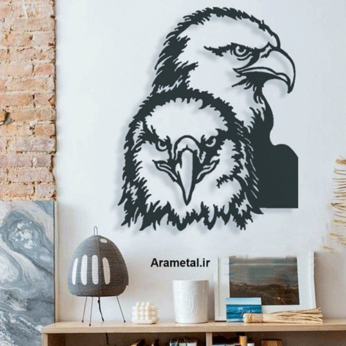 دیوار کوب فلزی طرح عقاب کد 2128