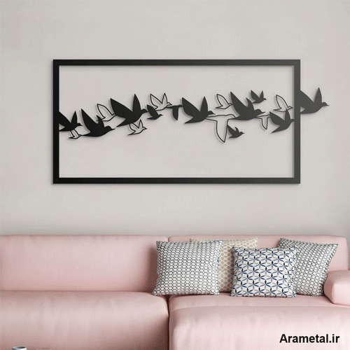دیوار کوب فلزی طرح کوچ پرستوها کد 2129
