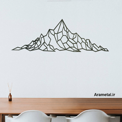 دیوار کوب فلزی طرح کوه کد 2143