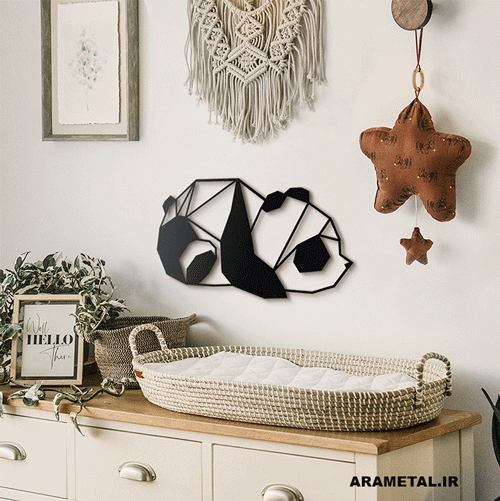 دیوارکوب فلزی خرس پاندا کد 2018