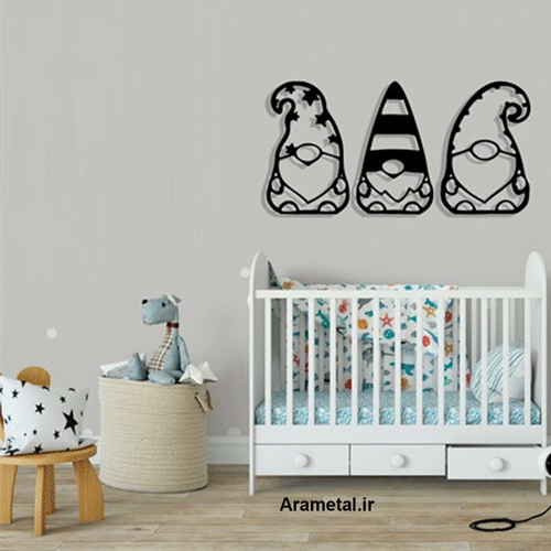 دیوار کوب فلزی سه کوتوله کد 2020