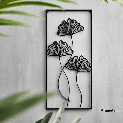 دیوار کوب فلزی گل میخک کد 2152