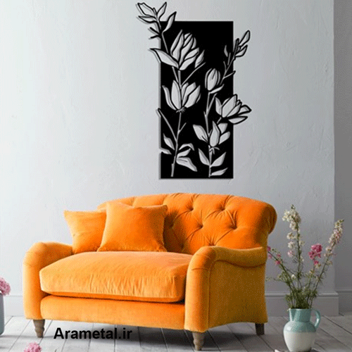 دیوار کوب فلزی طرح گل کد 2154