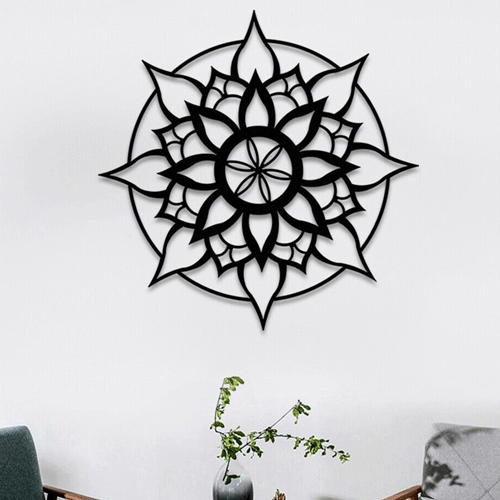 دیوار کوب فلزی گل هفت پر کد 2155