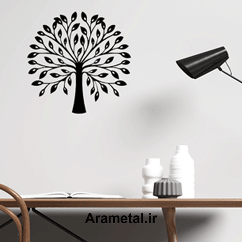 دیوار کوب فلزی طرح درخت کد 2157