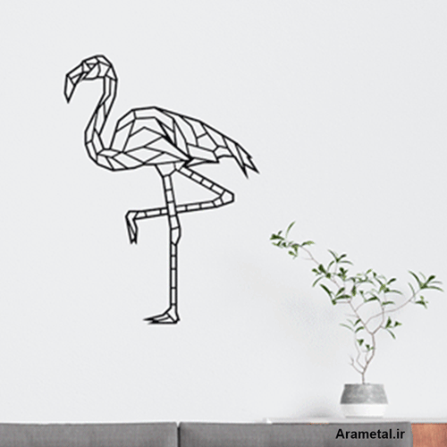 دیوار کوب فلزی فلامینگو هندسی کد 2167
