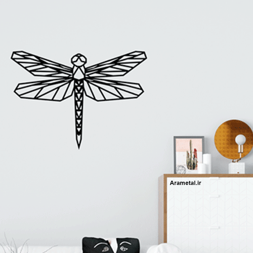 دیوار کوب فلزی سنجاقک هندسی کد 2176