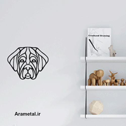 دیوار کوب فلزی سگ کد 2178