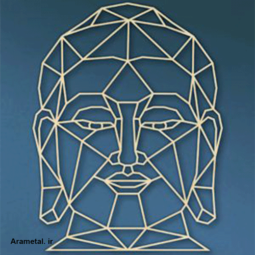 دیوار کوب فلزی چهره رومی کد 2179