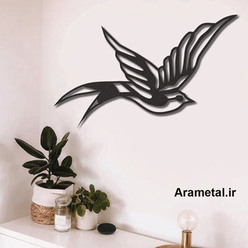 دیوار کوب فلزی پرنده کد 2201