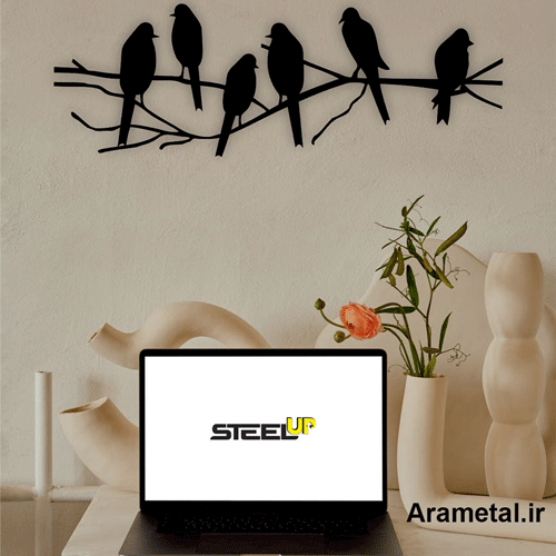 دیوار کوب فلزی مجموعه کبوترها ها کد 2203