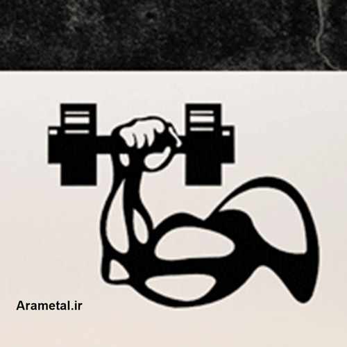 دیوار کوب فلزی وزنه بردار کد 2213