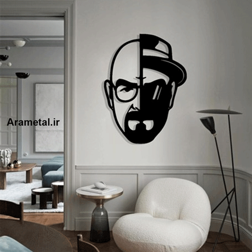 دیوار کوب فلزی چهره ی نیم قرینه کد 2026