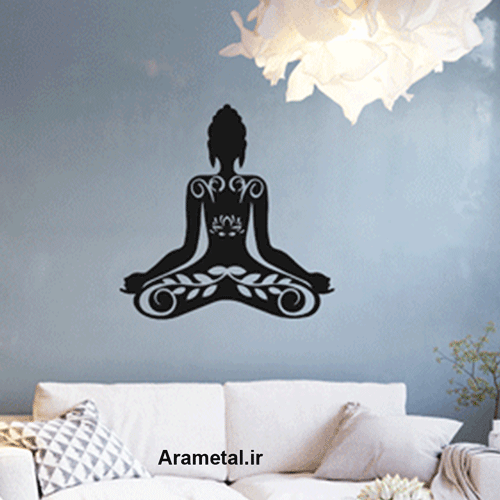 دیوار کوب فلزی بانو مراقبه کد 2033