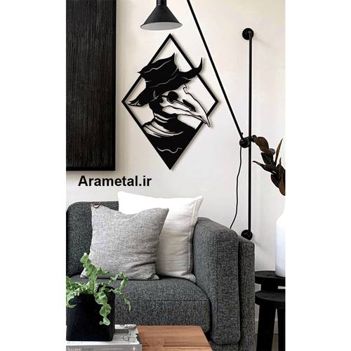 دیوار کوب فلزی کوکو کلاغ کد 2039