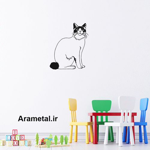 دیوار کوب فلزی گربه تک  2049