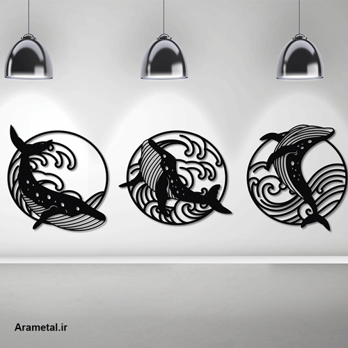 دیوارکوب فلزی گرگ دریا کد 2069