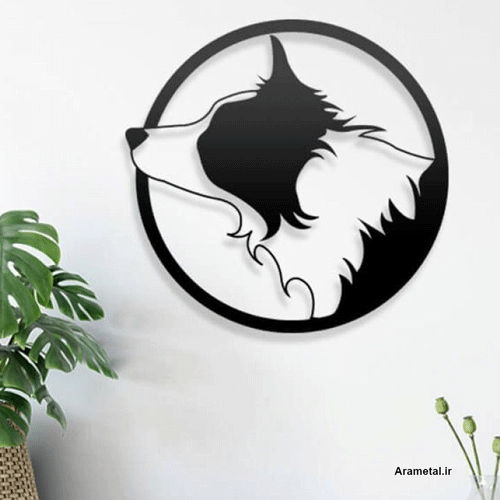 دیوار کوب فلزی گرگ فریم دایره کد 2093