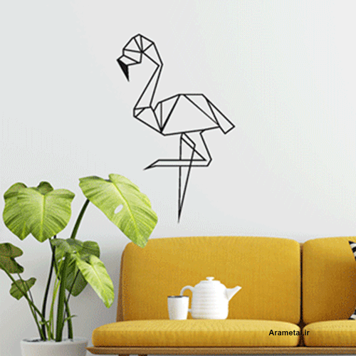 دیوارکوب فلزی هندسی فلامینگو کد 2099