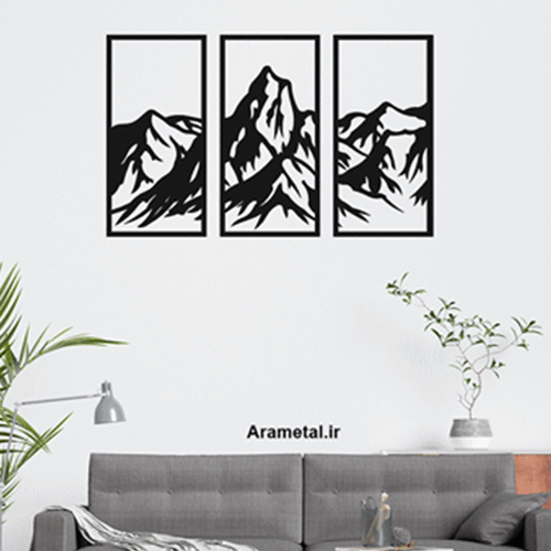 دیوار کوب فلزی مجموعه سه عددی کوه کد 2101