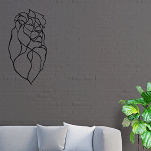 دیوار کوب فلزی شیر کد 2104