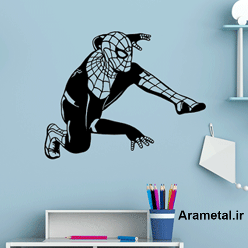 دیوارکوب فلزی مرد عنکبوتی کد 2116