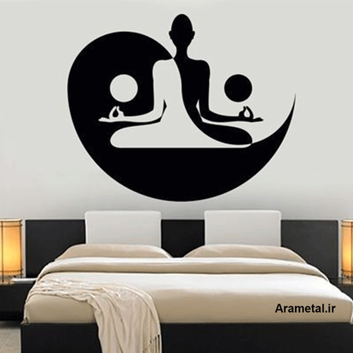 دیوارکوب فلزی طرح مدیتیشن کد 2121