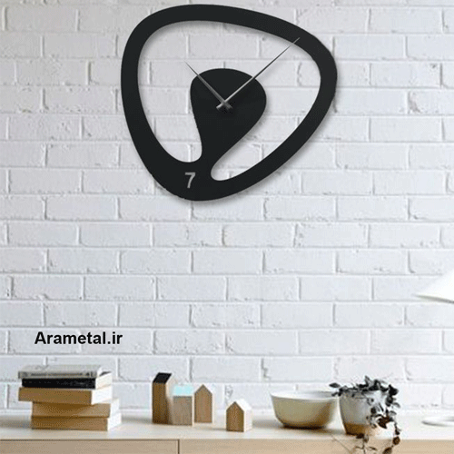 ساعت دیواری فلزی طرح هفت کد 9009